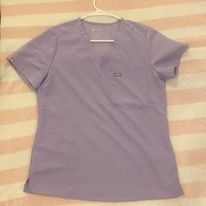 Figs Lavender Dew Catarina One-Pocket Scrub Top | Size SMALL